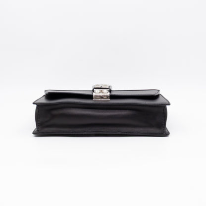Elektra Studded Small Crossbody Bag Black Leather