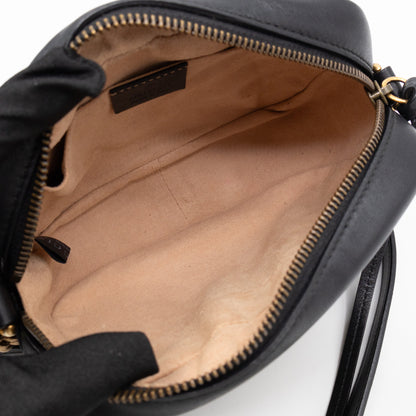 GG Marmont Mini Black Matelassé Leather