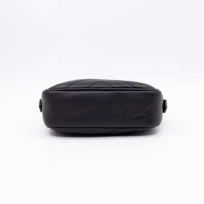 GG Marmont Mini Black Matelassé Leather