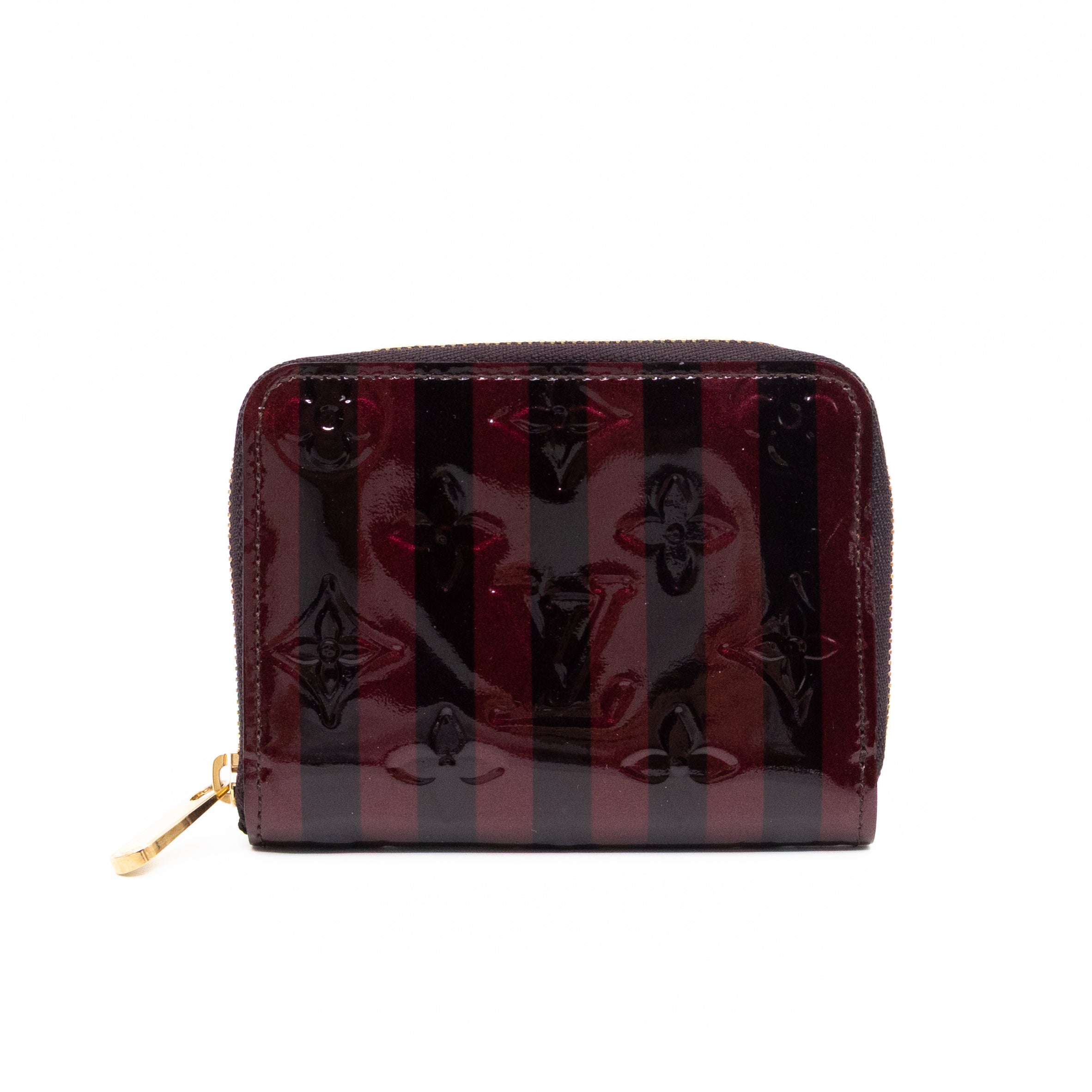 Zippy Coin Purse Vernis Raye Amarante
