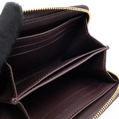 Zippy Coin Purse Vernis Raye Amarante