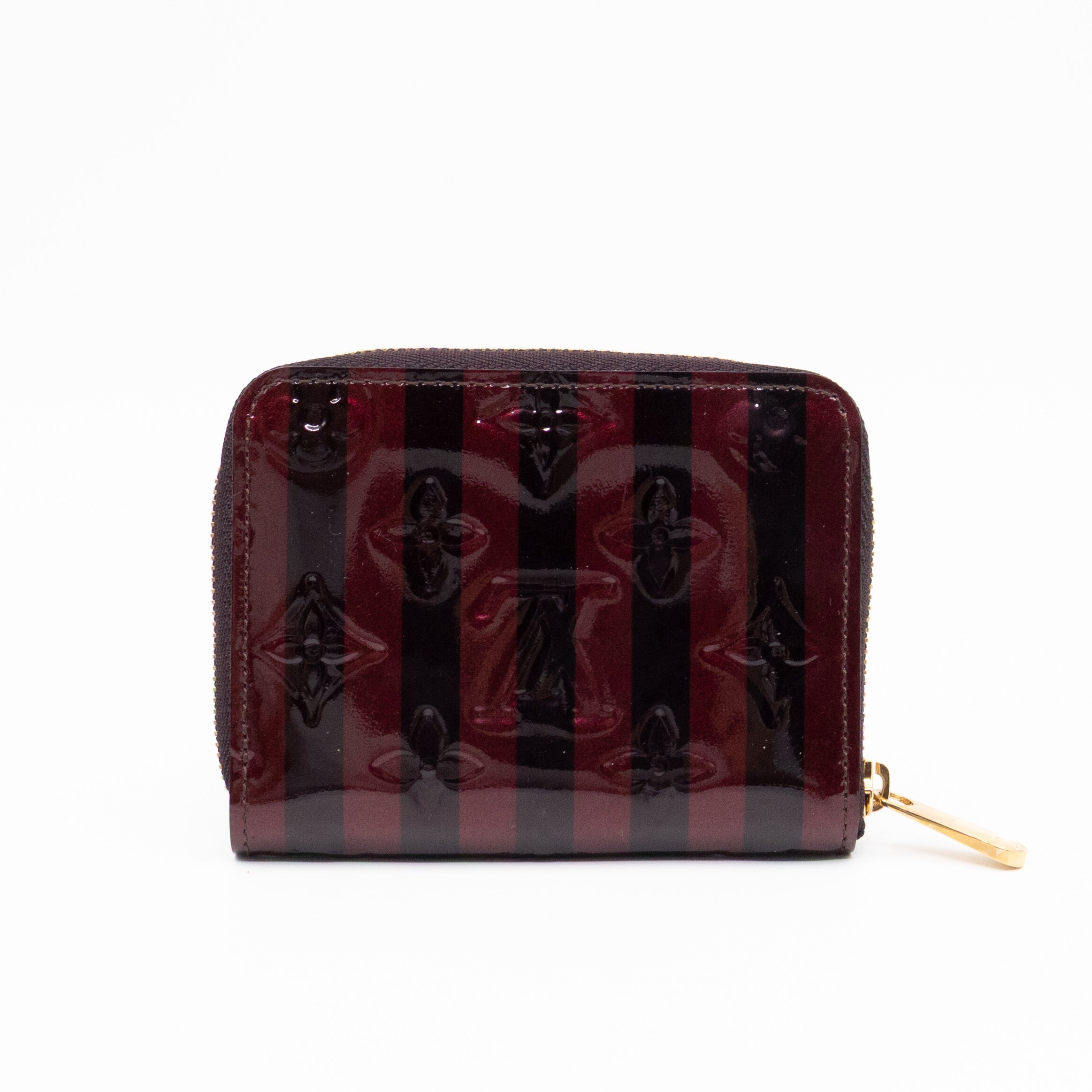 Zippy Coin Purse Vernis Raye Amarante