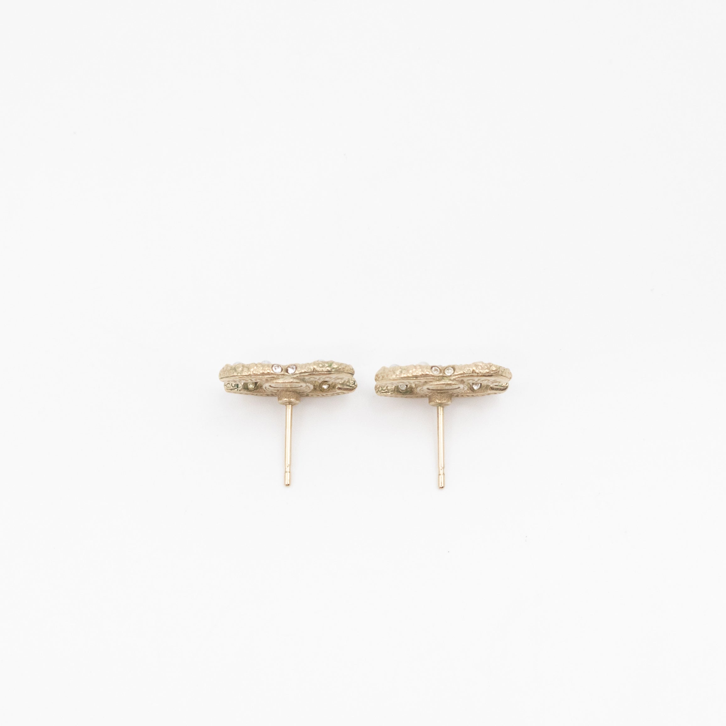 CC Pearls Earrings Gold