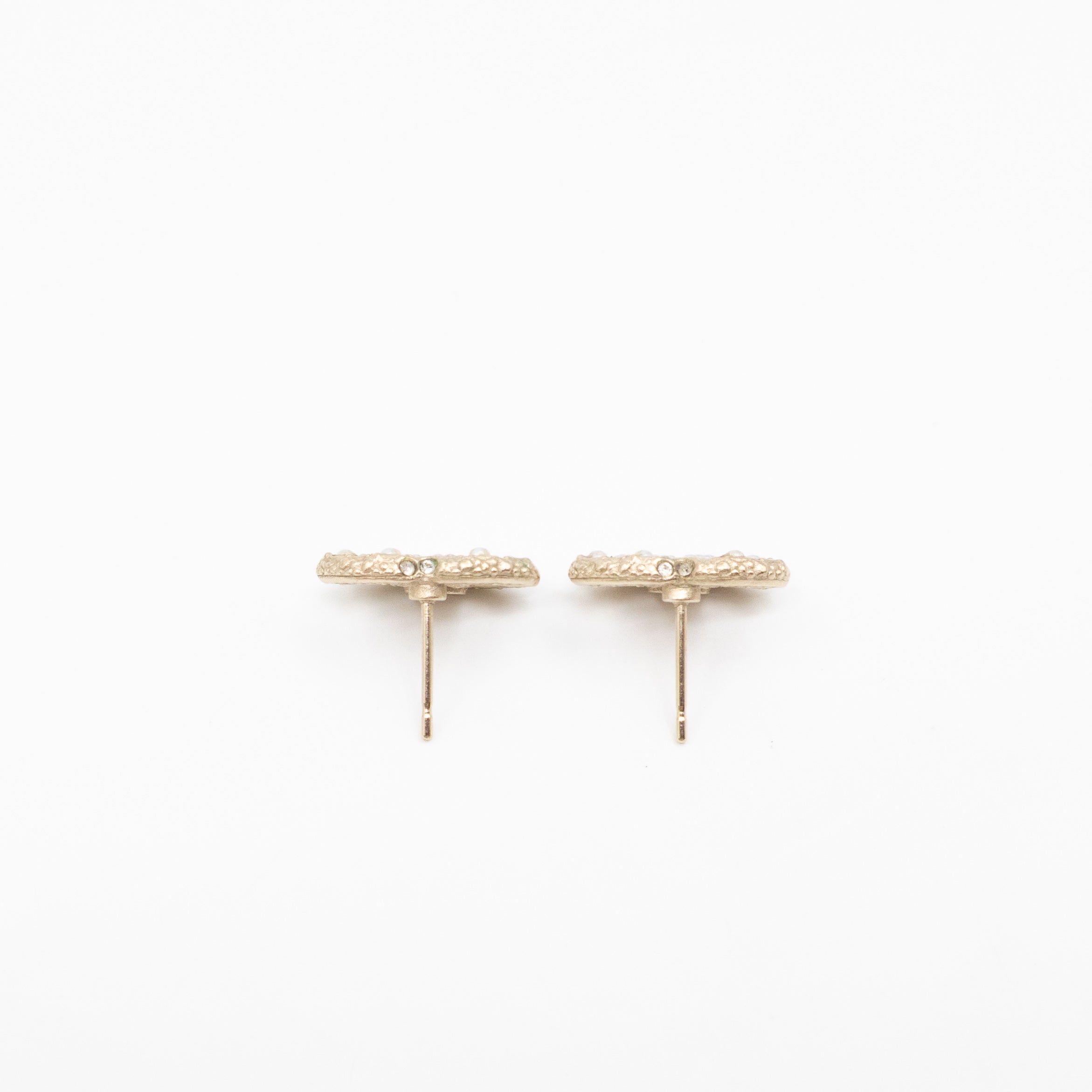 CC Pearls Earrings Gold
