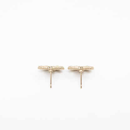 CC Pearls Earrings Gold