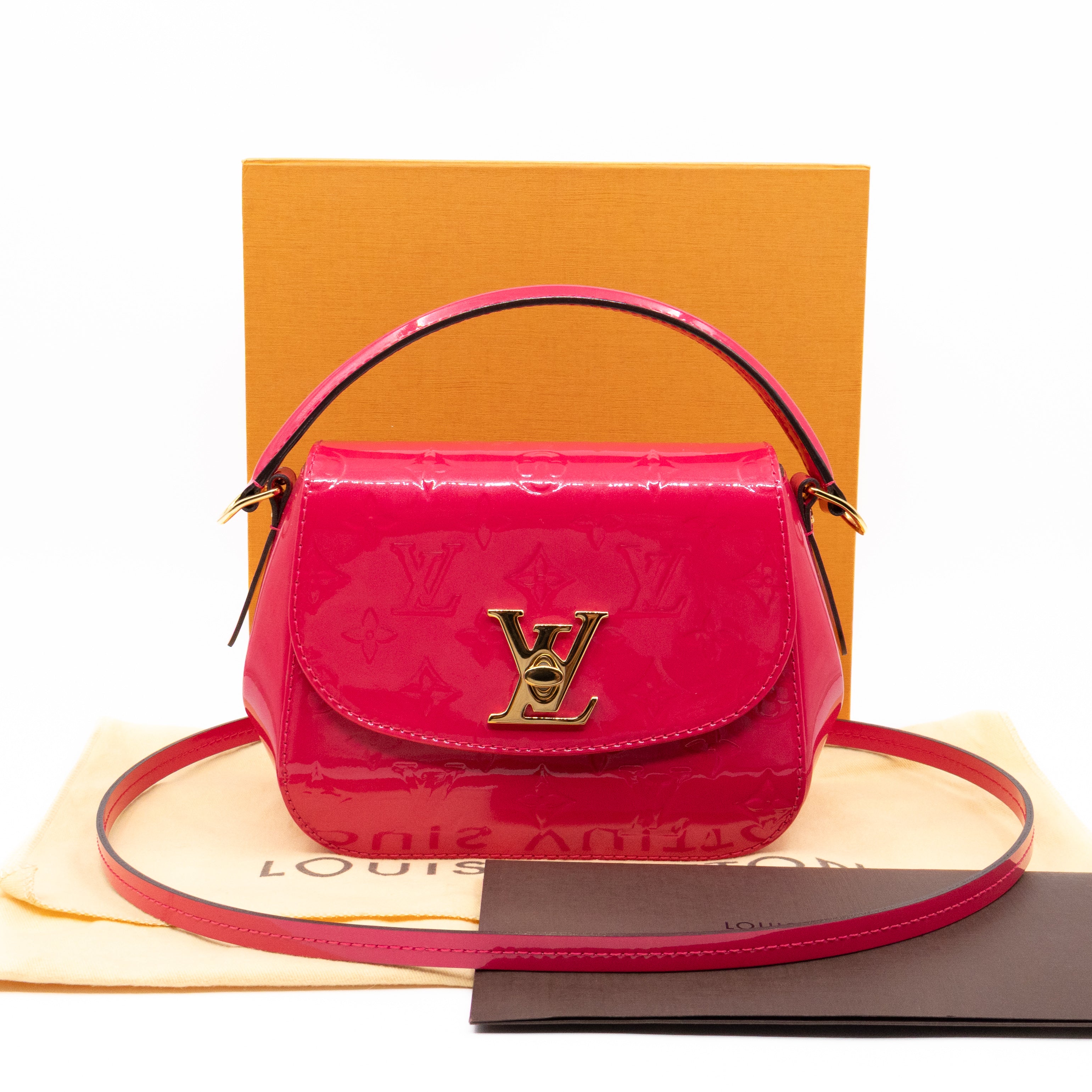 Pasadena Hot Pink Vernis Leather
