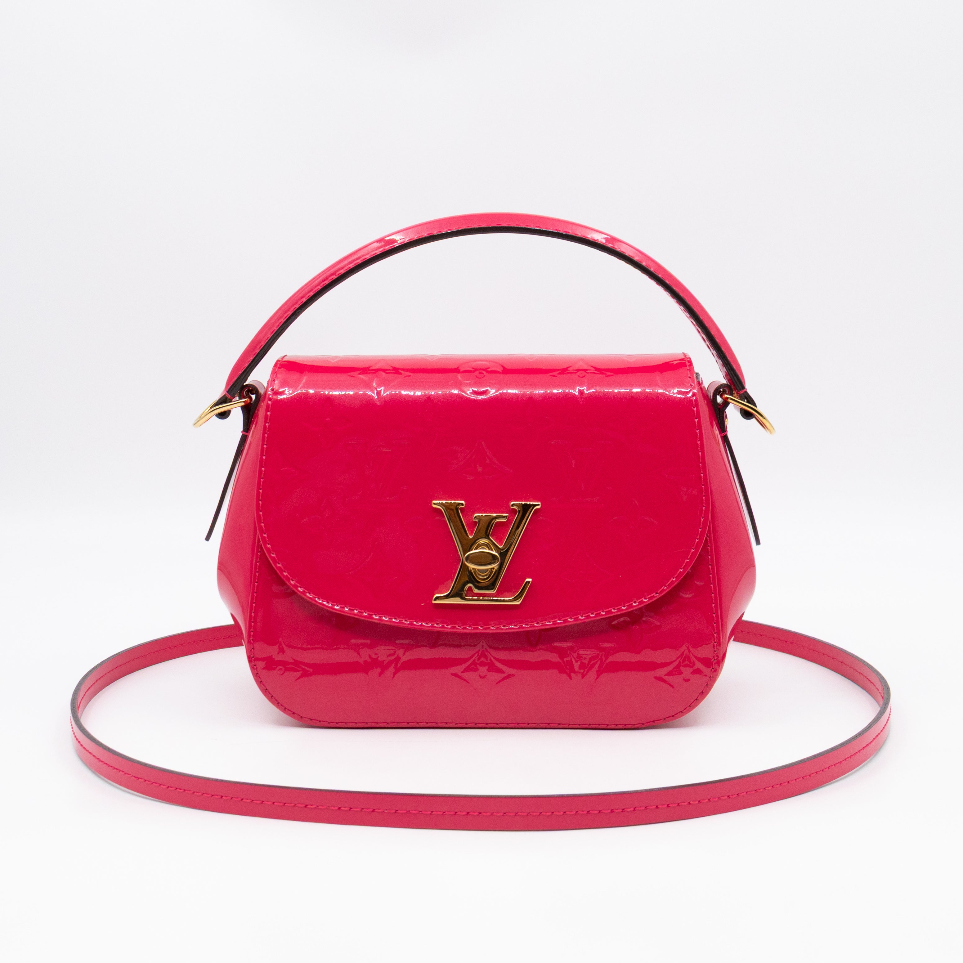 Pasadena Hot Pink Vernis Leather