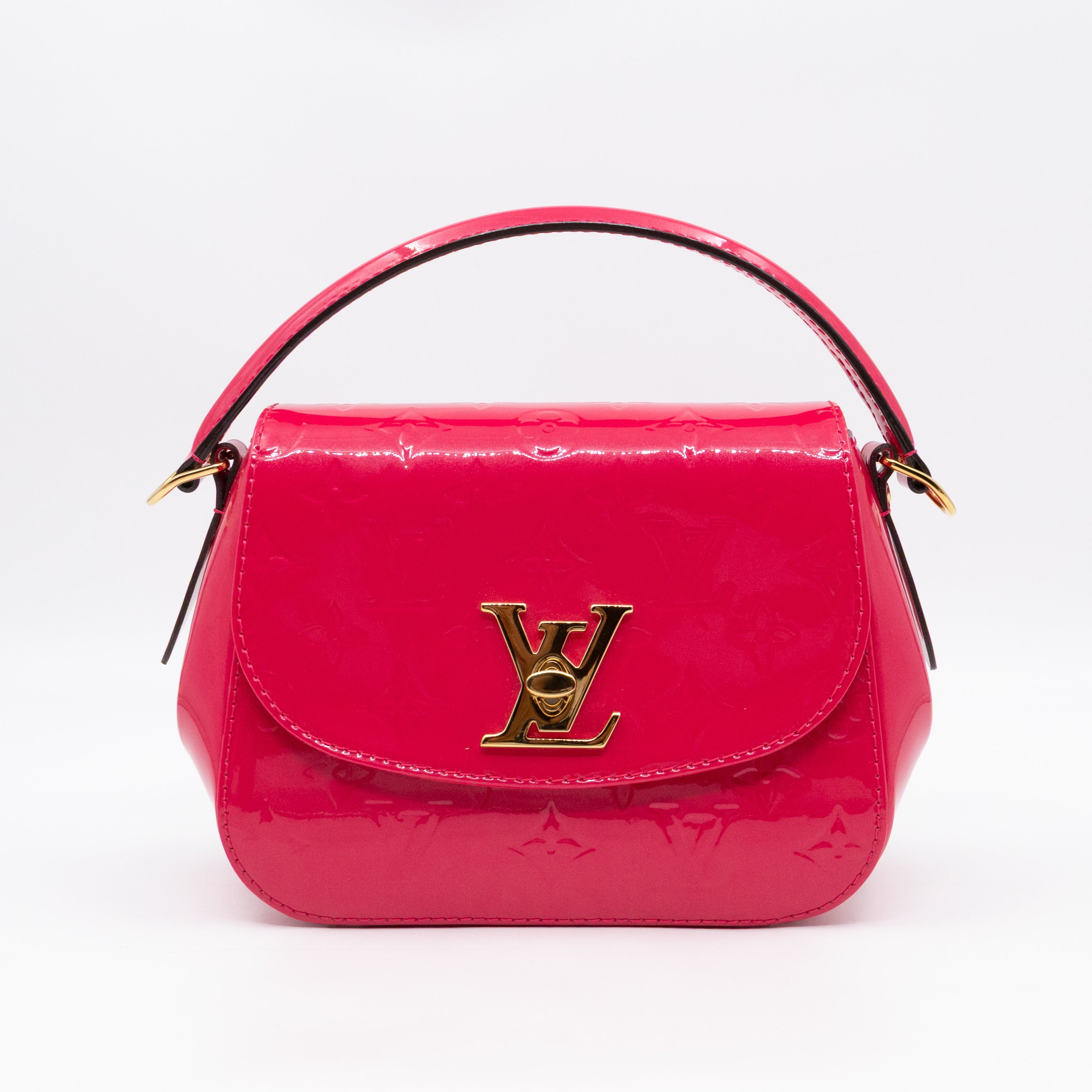 Pasadena Hot Pink Vernis Leather