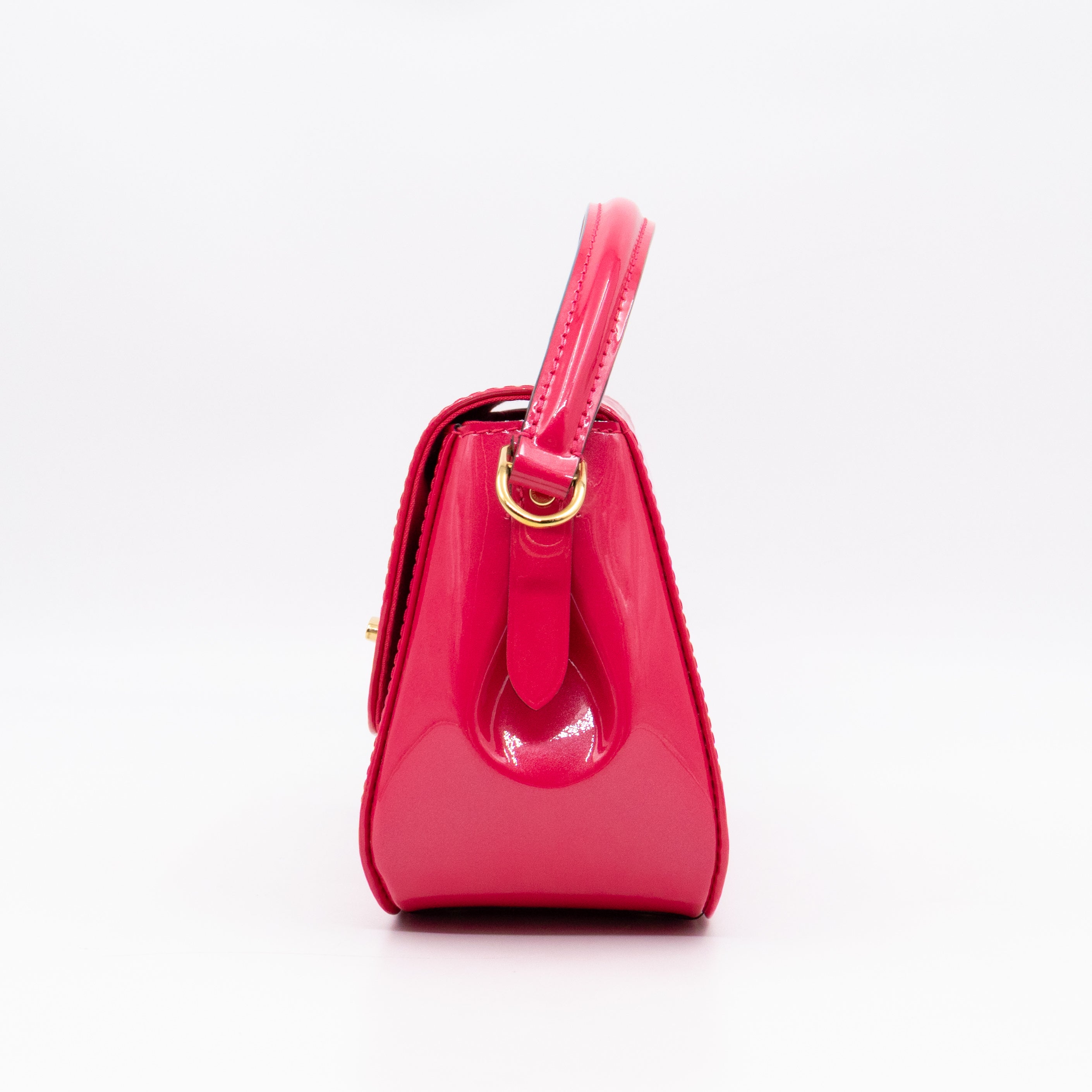 Pasadena Hot Pink Vernis Leather
