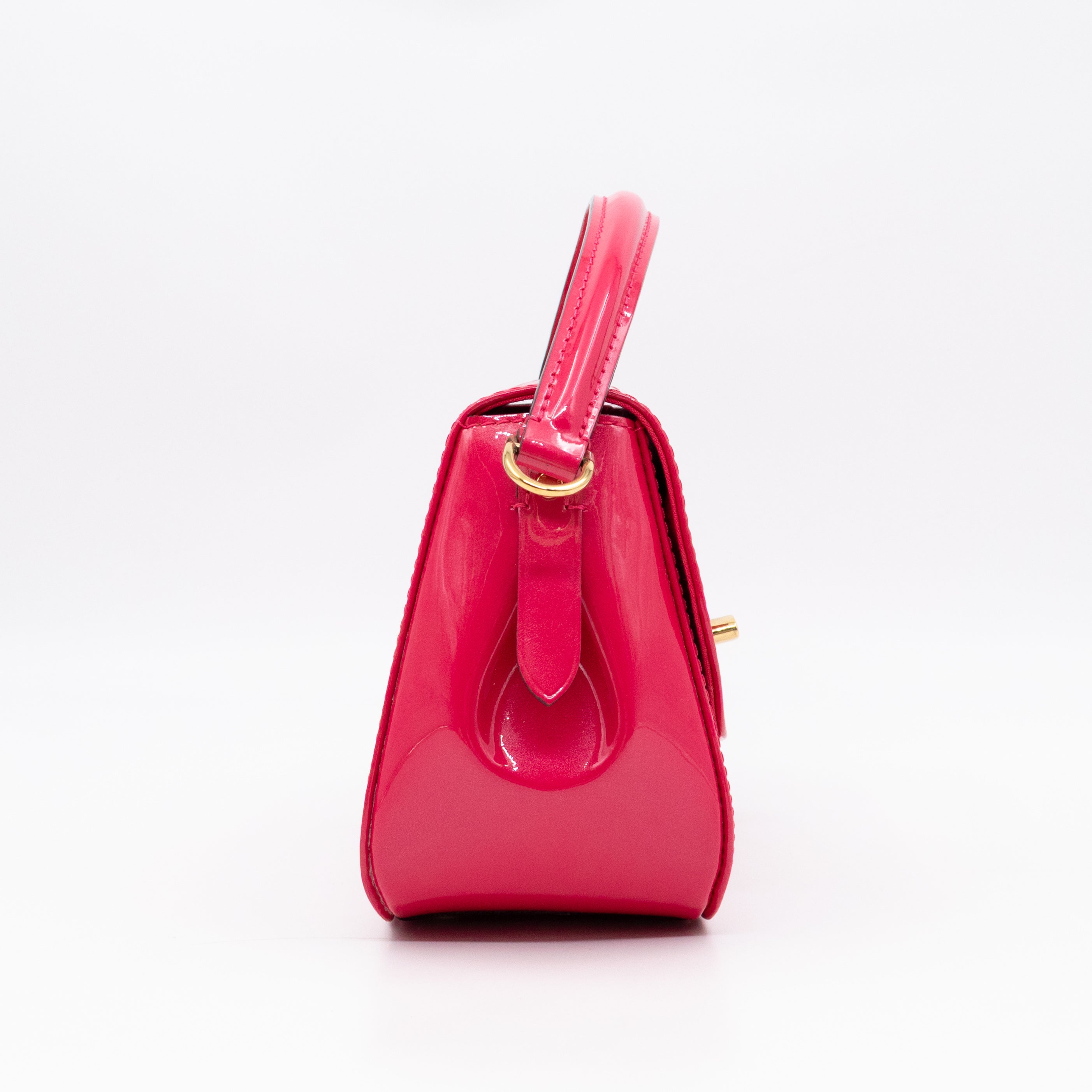 Pasadena Hot Pink Vernis Leather