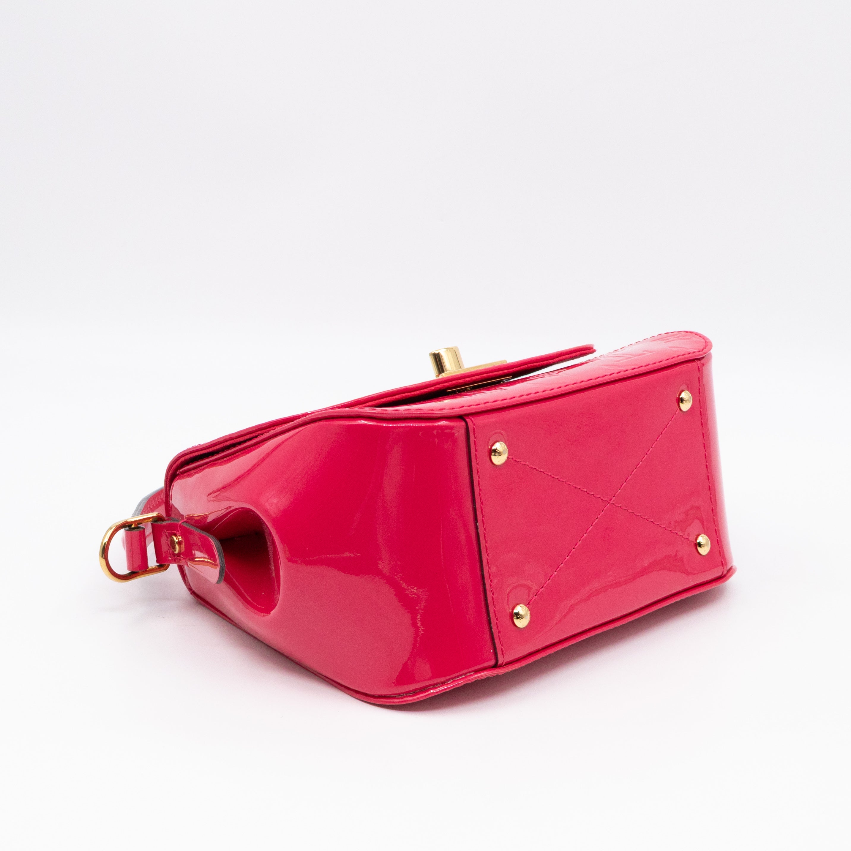 Pasadena Hot Pink Vernis Leather