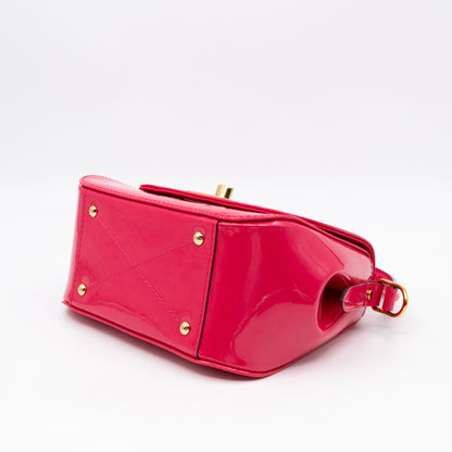 Pasadena Hot Pink Vernis Leather