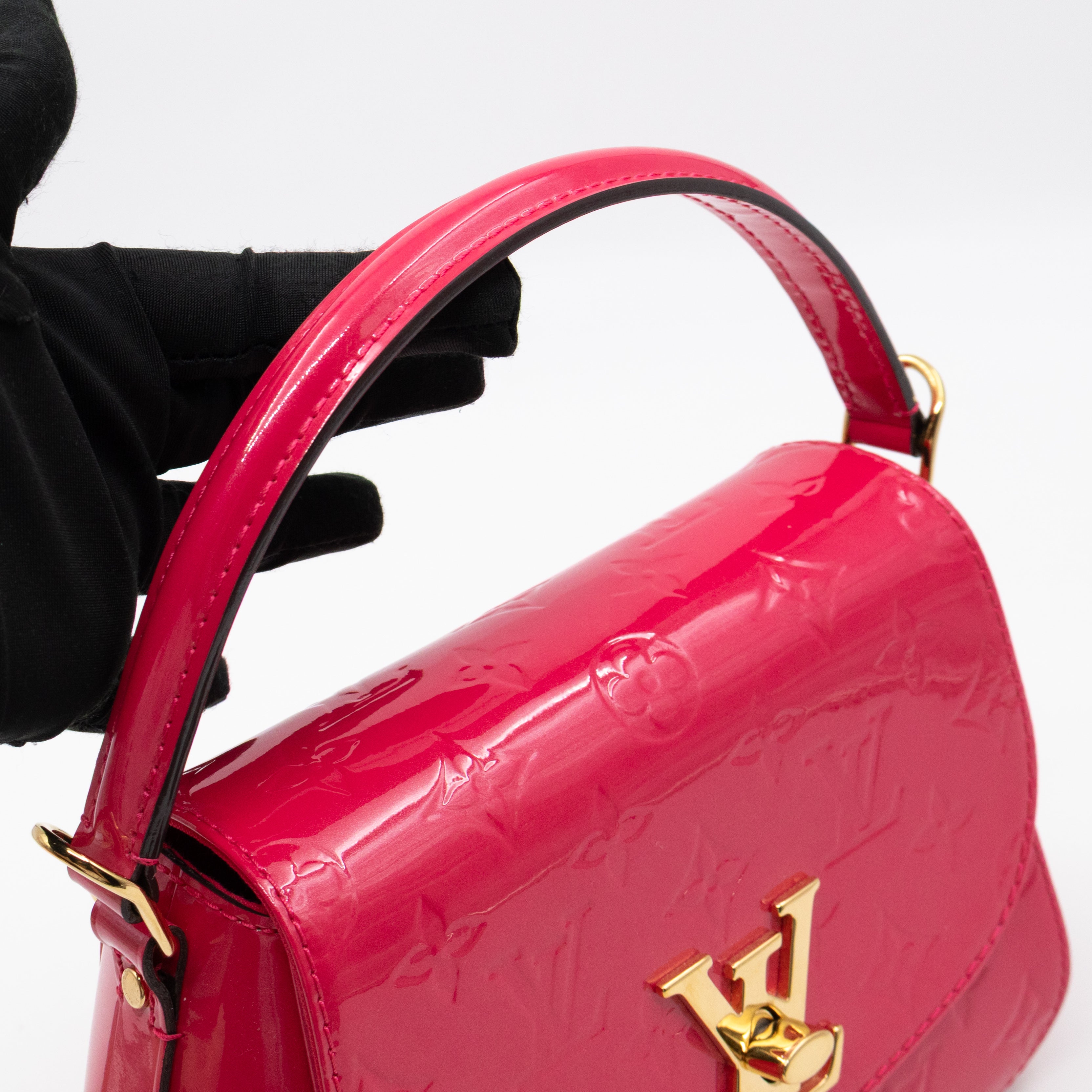 Pasadena Hot Pink Vernis Leather