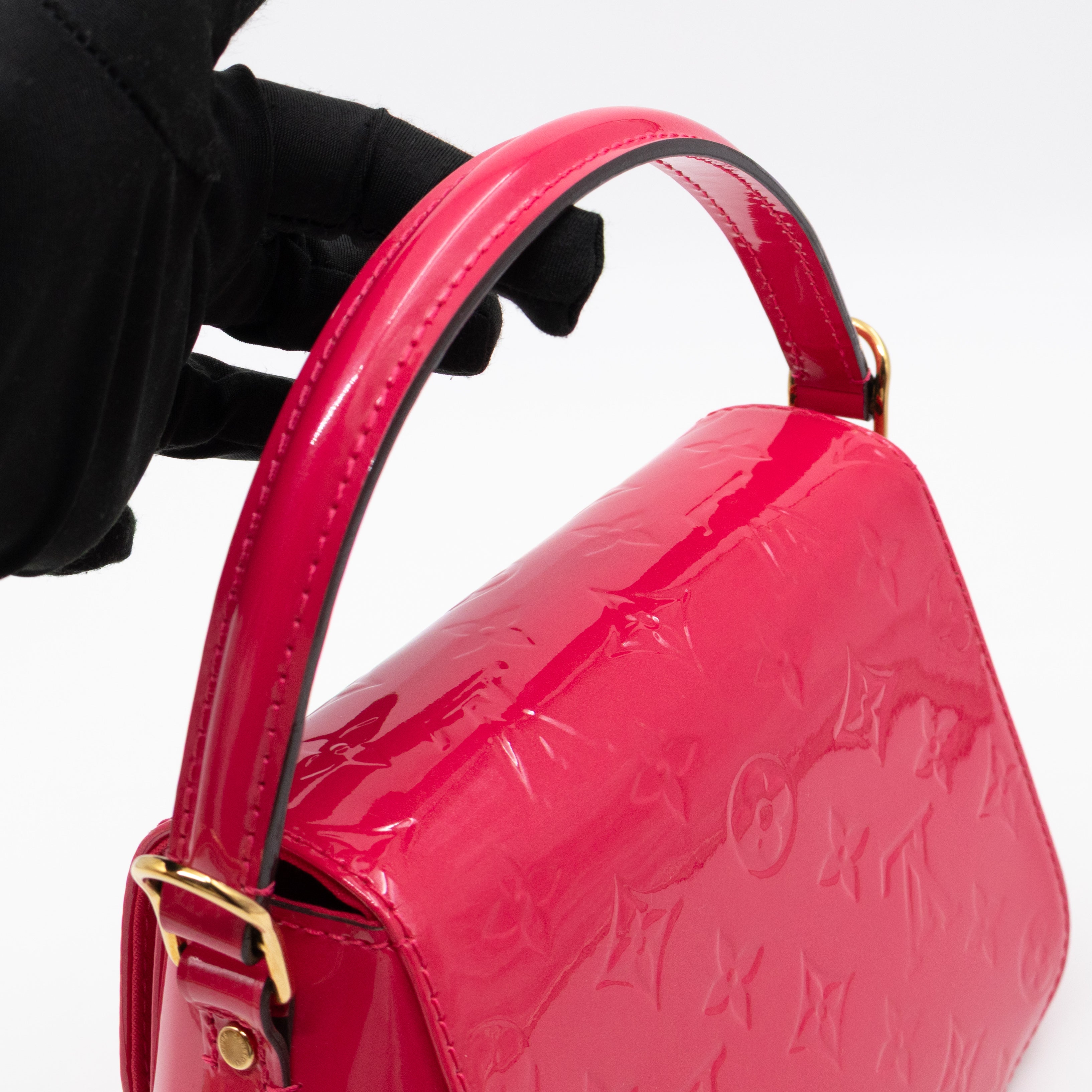 Pasadena Hot Pink Vernis Leather