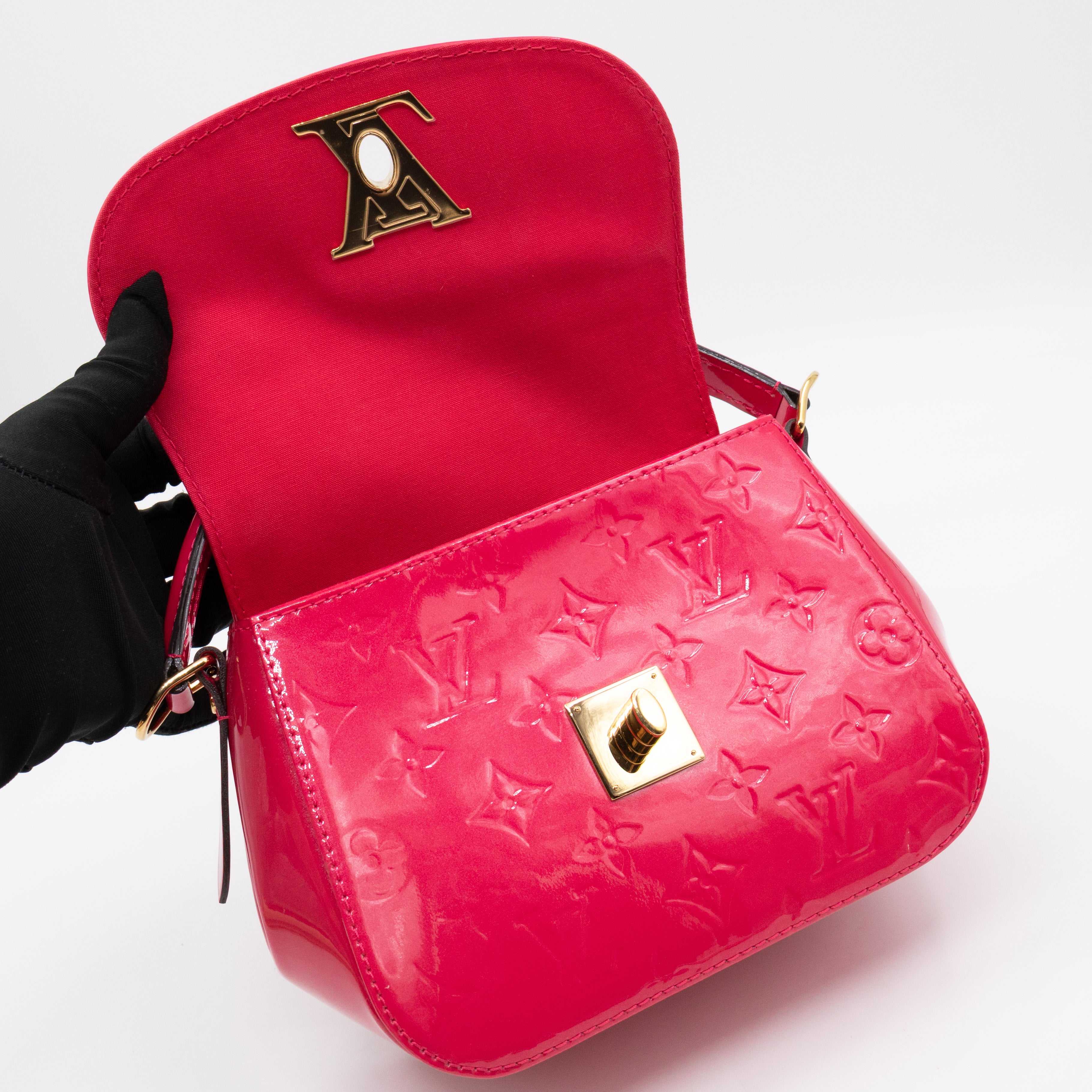 Pasadena Hot Pink Vernis Leather