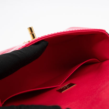 Pasadena Hot Pink Vernis Leather