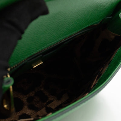 Sicily Medium Green Dauphine Leather