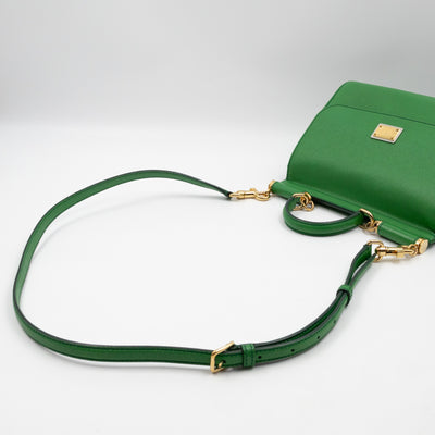 Sicily Medium Green Dauphine Leather