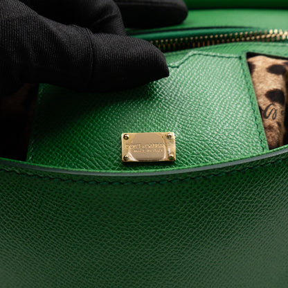 Sicily Medium Green Dauphine Leather