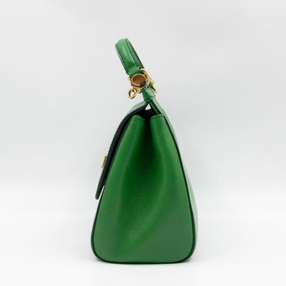 Sicily Medium Green Dauphine Leather