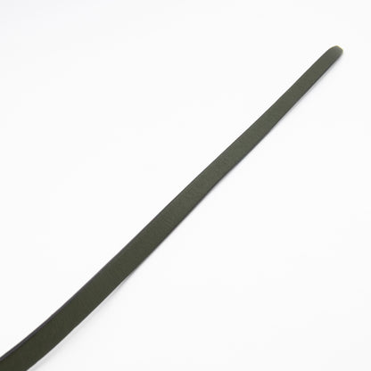 Grommet Detail Lambskin Belt Dark Olive