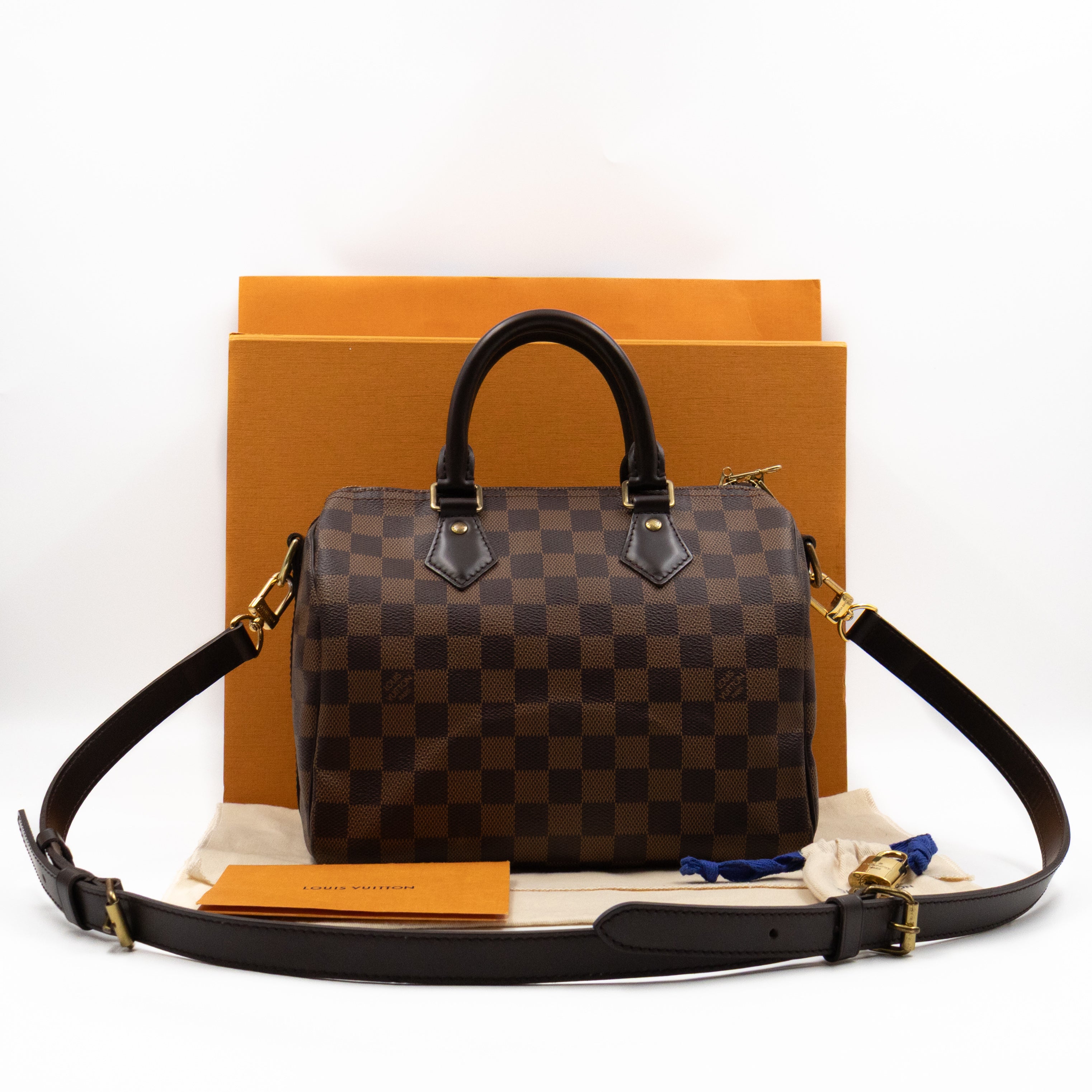 Speedy 25 Bandouliere Damier Ebene