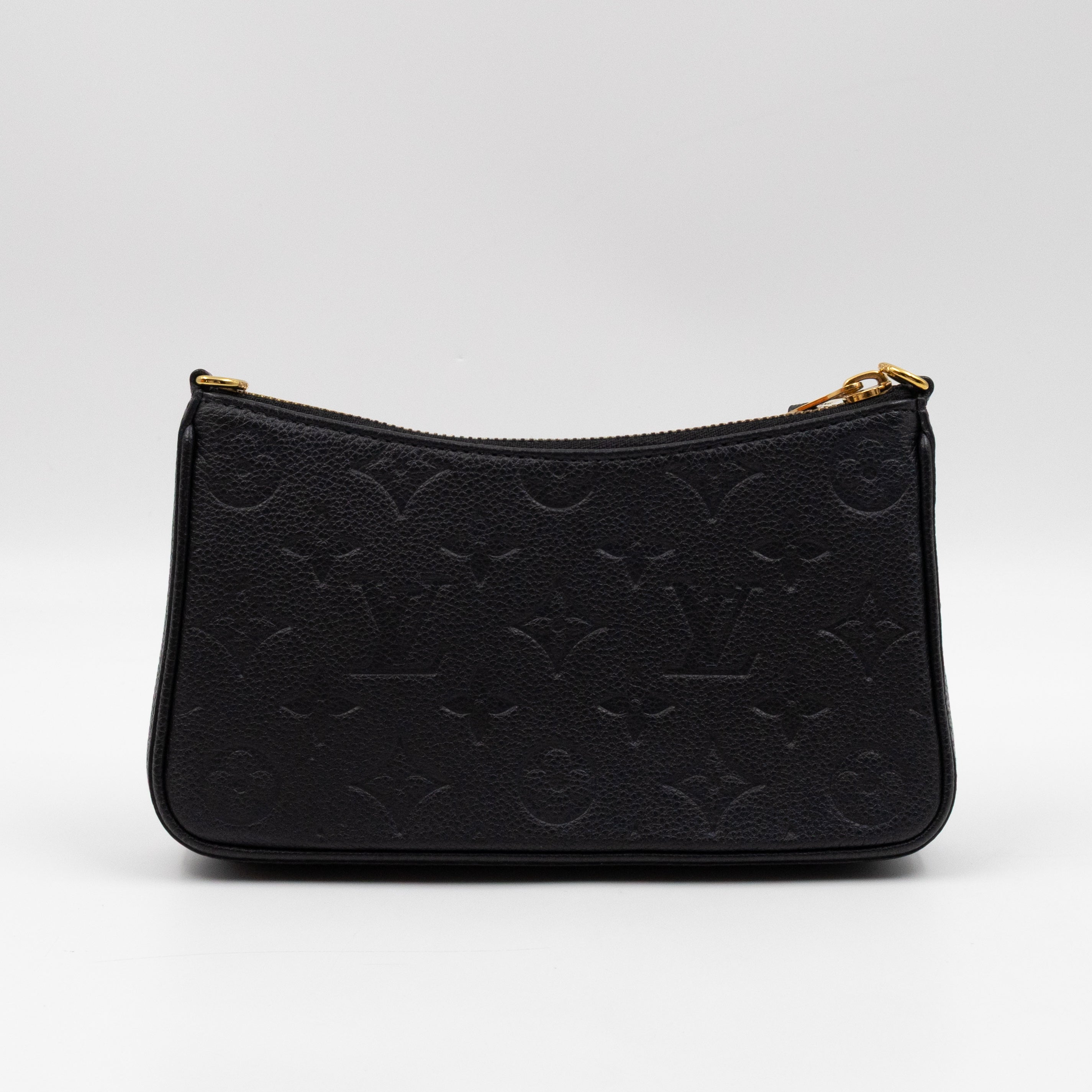 Easy Pouch On Strap Black Monogram Empreinte