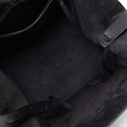 Phantom Medium Luggage Black Leather