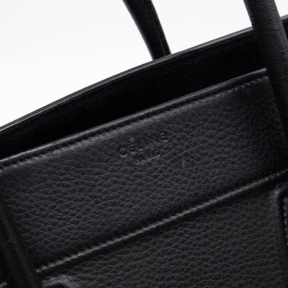 Phantom Medium Luggage Black Leather