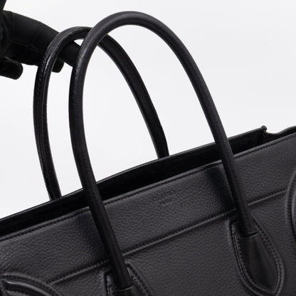 Phantom Medium Luggage Black Leather