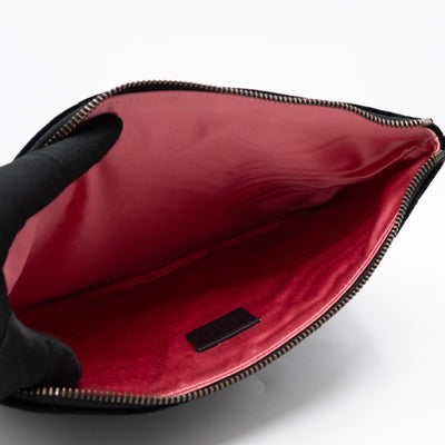 GG Marmont Zip Pouch Black Velvet