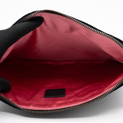 GG Marmont Zip Pouch Black Velvet