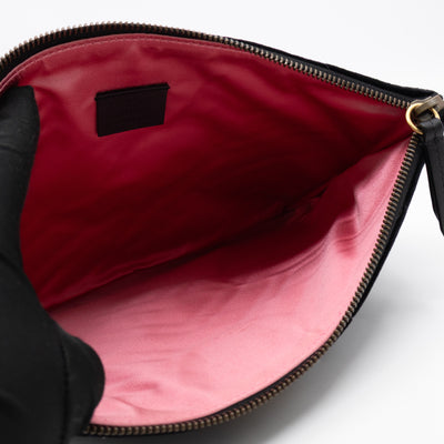 GG Marmont Zip Pouch Black Velvet