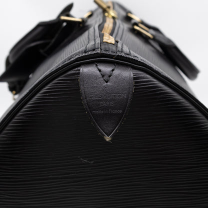 Keepall 50 Black Epi Leather