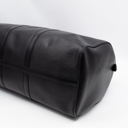 Keepall 50 Black Epi Leather