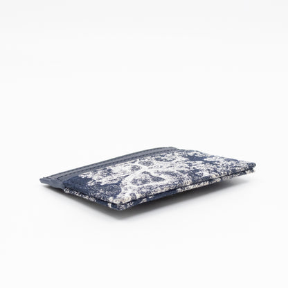30 Montaigne Freesia Card Holder Blue Toile de Jouy Reverse Jacquard