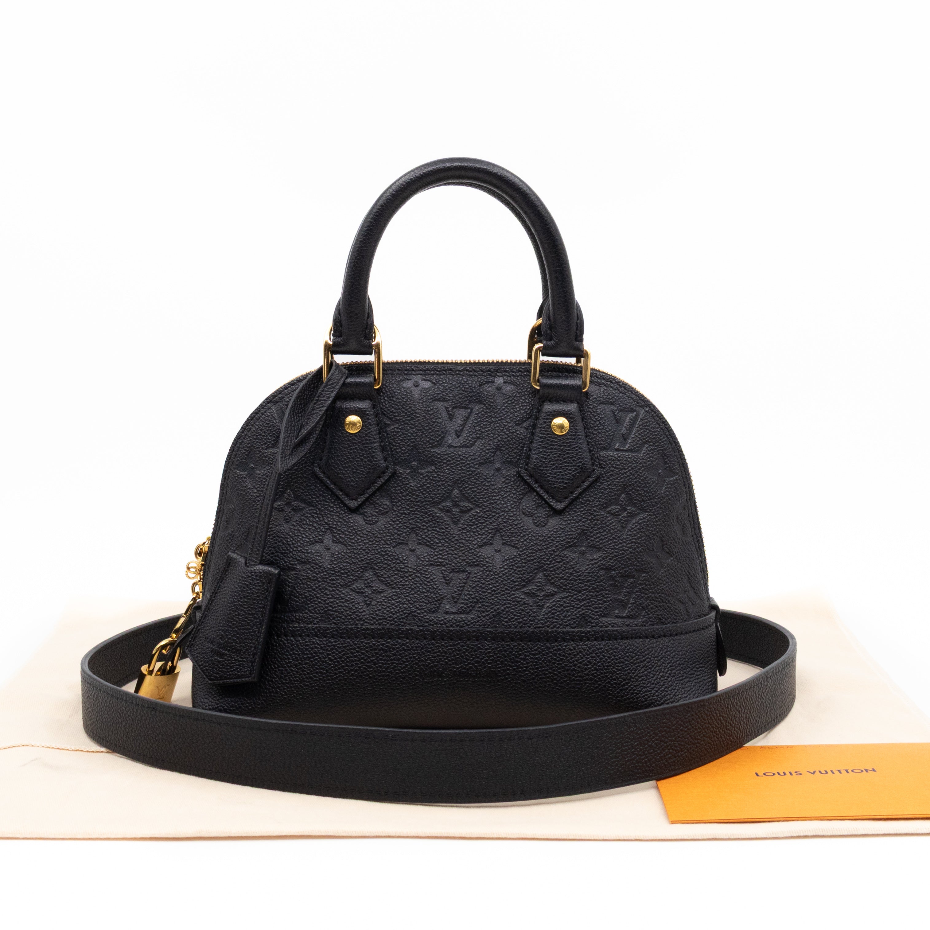 Neo Alma BB Black Monogram Empreinte Leather