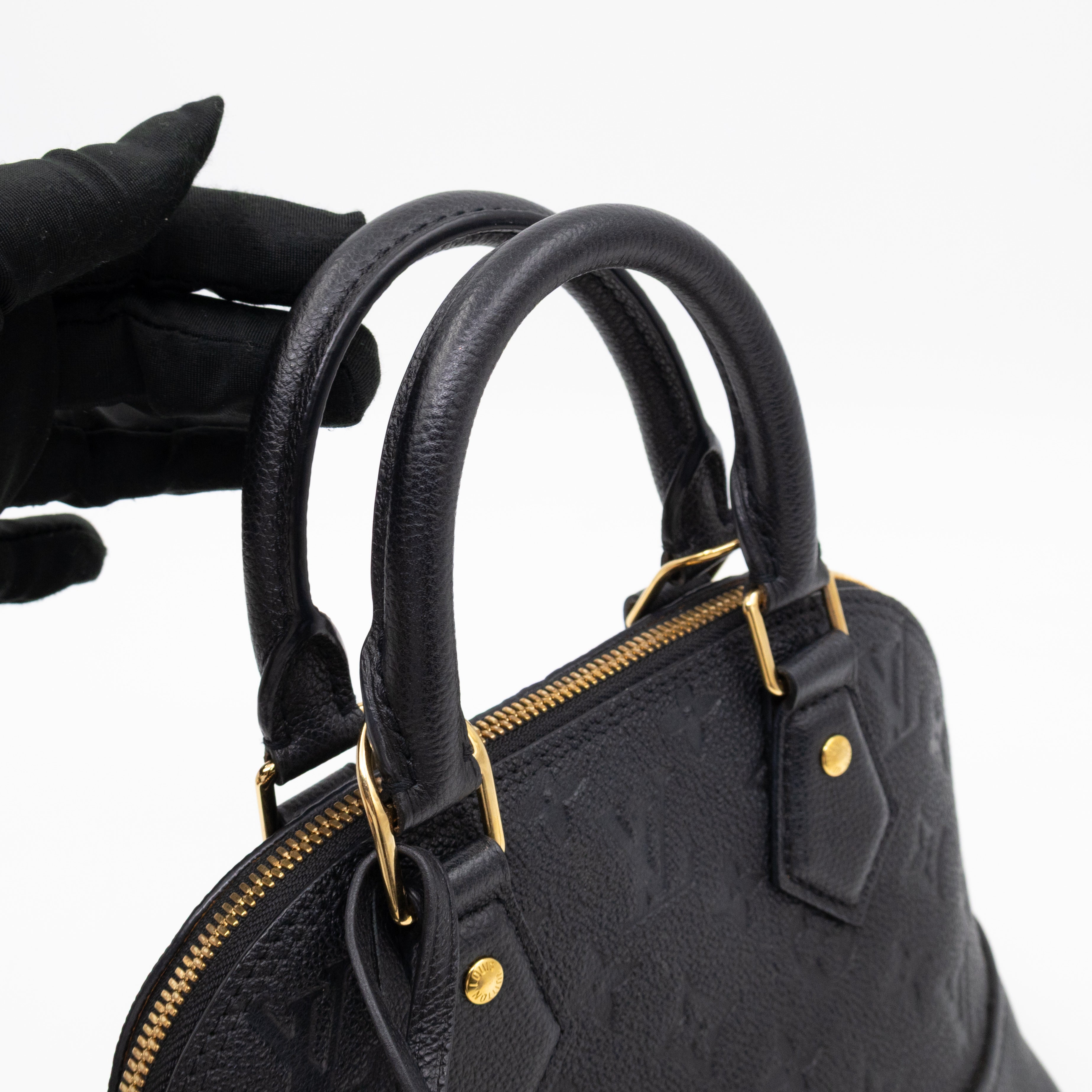 Neo Alma BB Black Monogram Empreinte Leather
