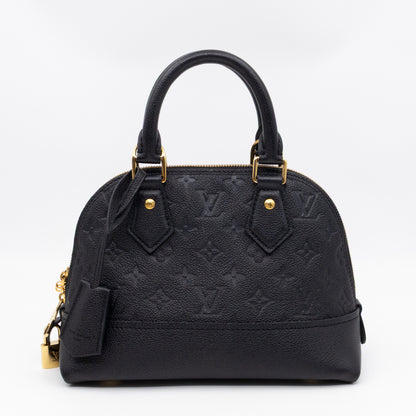 Neo Alma BB Black Monogram Empreinte Leather