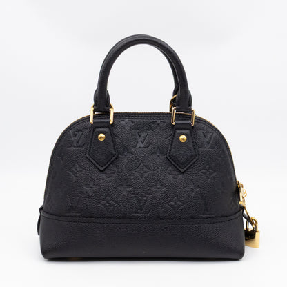 Neo Alma BB Black Monogram Empreinte Leather