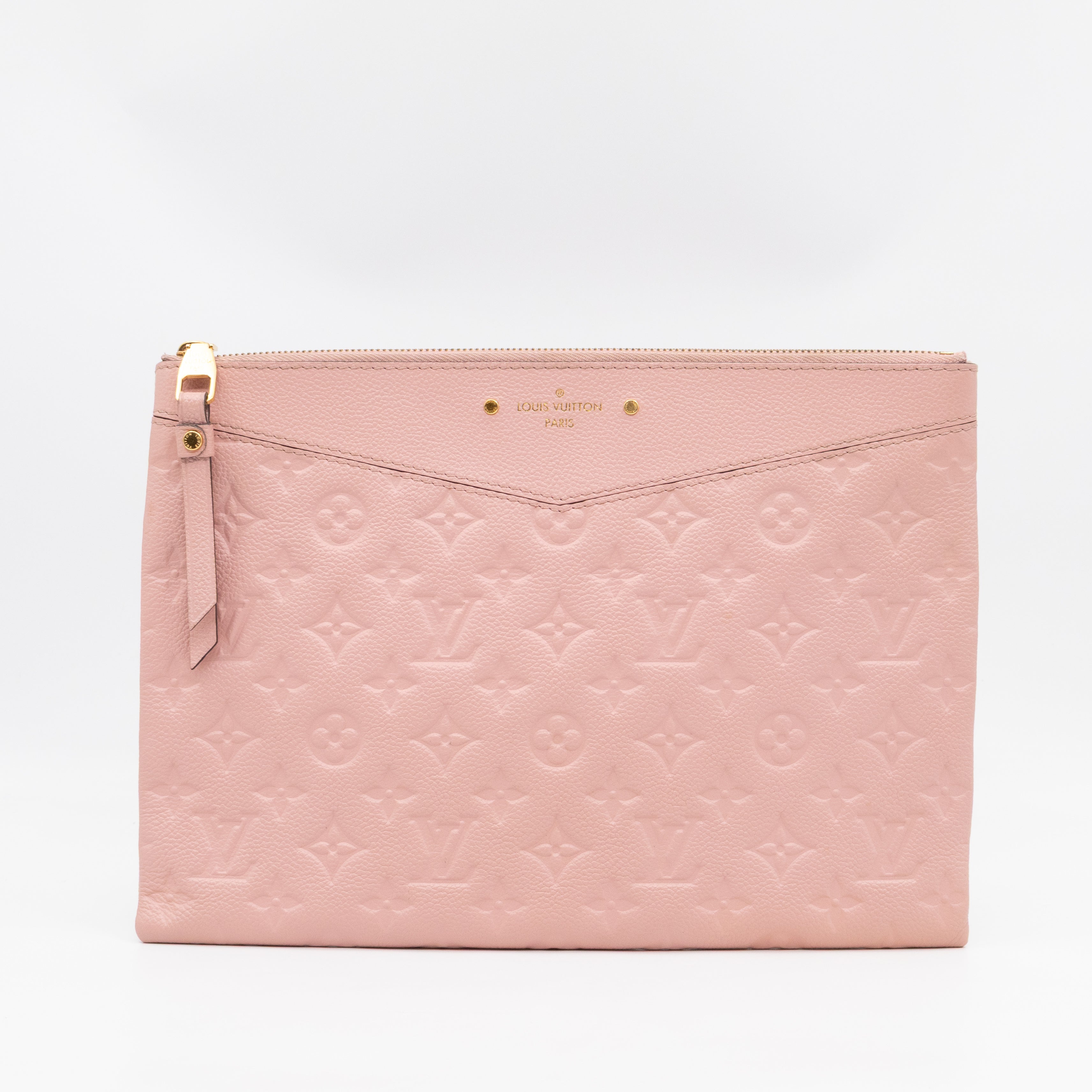 Daily Pouch Monogram Empreinte Rose Poudre