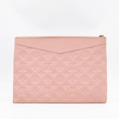 Daily Pouch Monogram Empreinte Rose Poudre