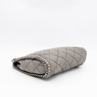 Falabella Mini Tote Grey Quilted Faux Leather