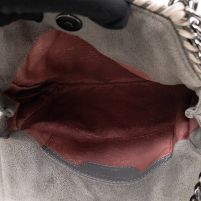 Falabella Mini Tote Grey Quilted Faux Leather