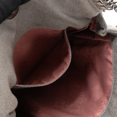 Falabella Mini Tote Grey Quilted Faux Leather