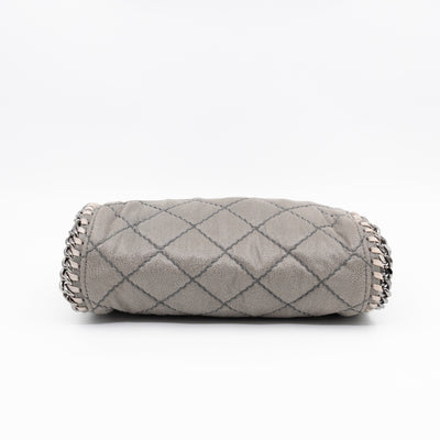 Falabella Mini Tote Grey Quilted Faux Leather