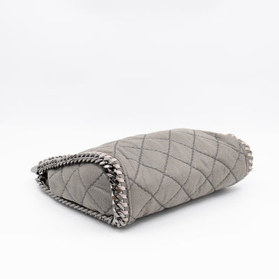Falabella Mini Tote Grey Quilted Faux Leather