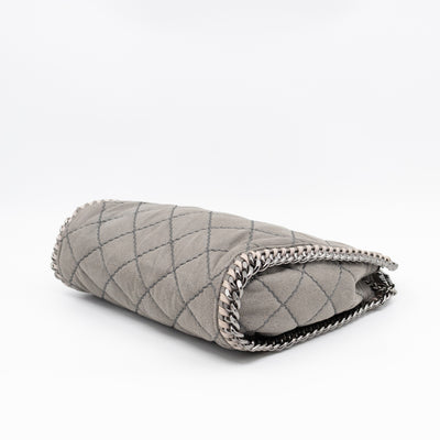 Falabella Mini Tote Grey Quilted Faux Leather
