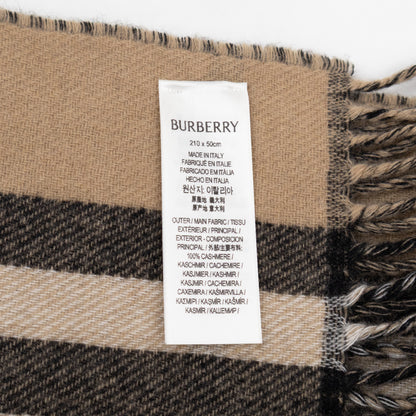 Wide Reversible EKD Cashmere Scarf Archive Beige
