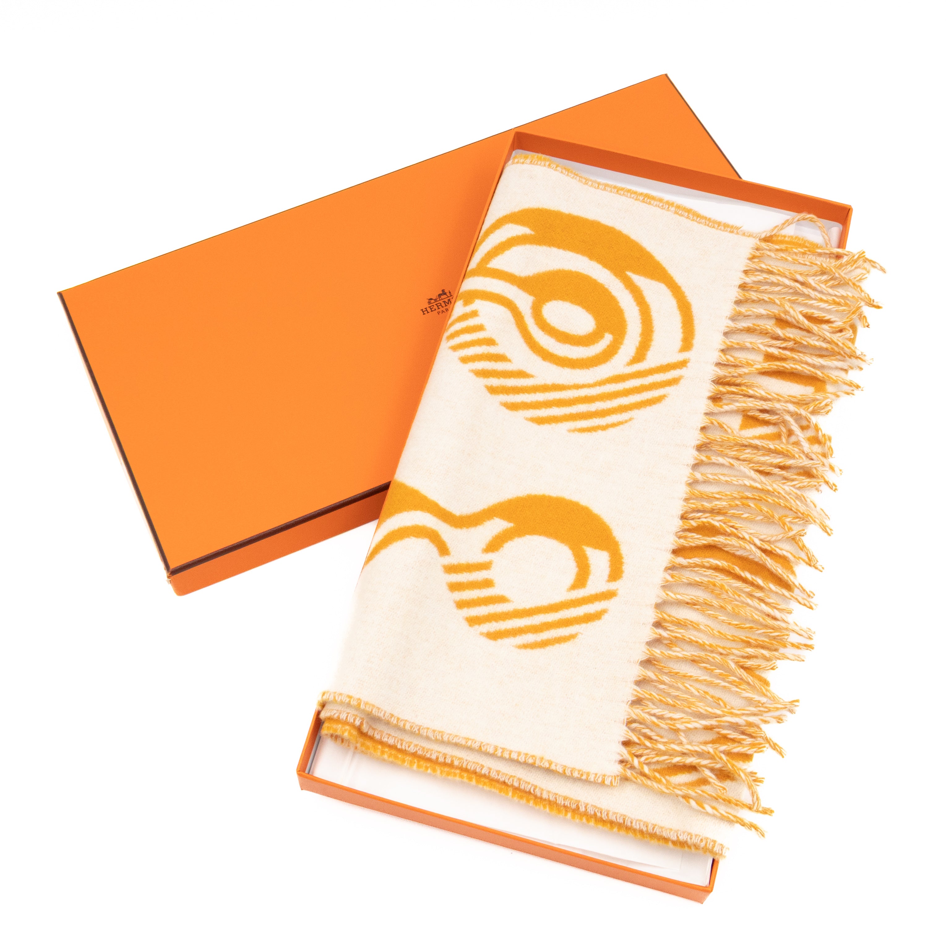 Casaque Do Re Boucles Scarf Orange